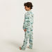 Juniors Printed Collared Shirt and Pyjama Set-Nightwear-thumbnail-4
