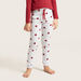 Juniors Graphic Print T-shirt and Jog Pants Set-Pyjama Sets-thumbnail-2