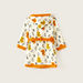 Juniors Printed Bathrobe with Tie-Up and Hood-Towels and Flannels-thumbnail-3