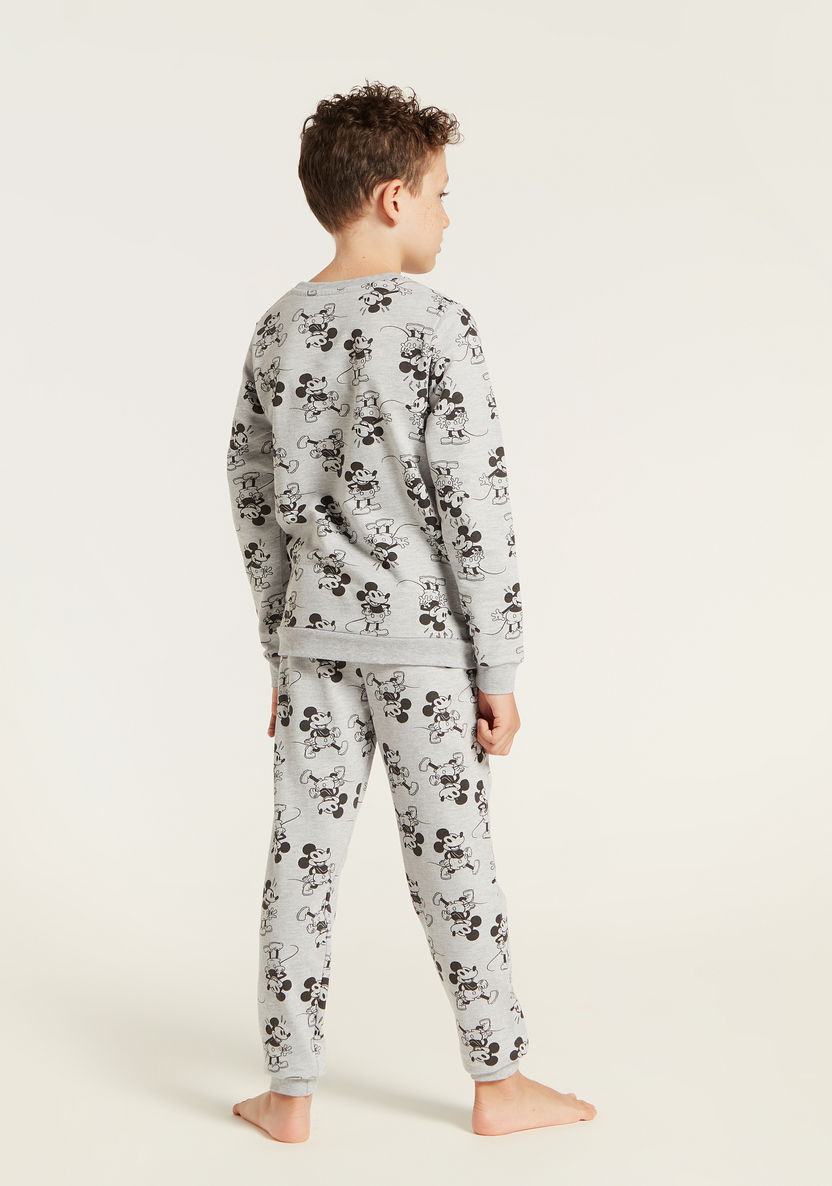 Disney All-Over Mickey Mouse Print T-shirt and Pyjamas Set-Nightwear-image-5