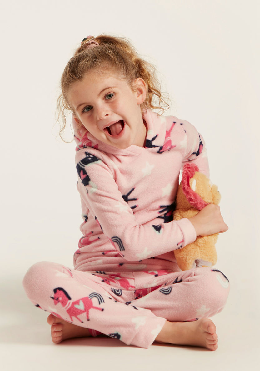 Juniors All-Over Printed Sweatshirt and Pyjamas Set-Nightwear-image-0