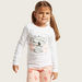 Juniors Graphic Print T-shirt and All-Over Printed Pyjamas Set-Pyjama Sets-thumbnail-1