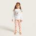 Juniors Graphic Print T-shirt and All-Over Printed Pyjamas Set-Pyjama Sets-thumbnail-2