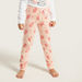 Juniors Graphic Print T-shirt and All-Over Printed Pyjamas Set-Pyjama Sets-thumbnail-3