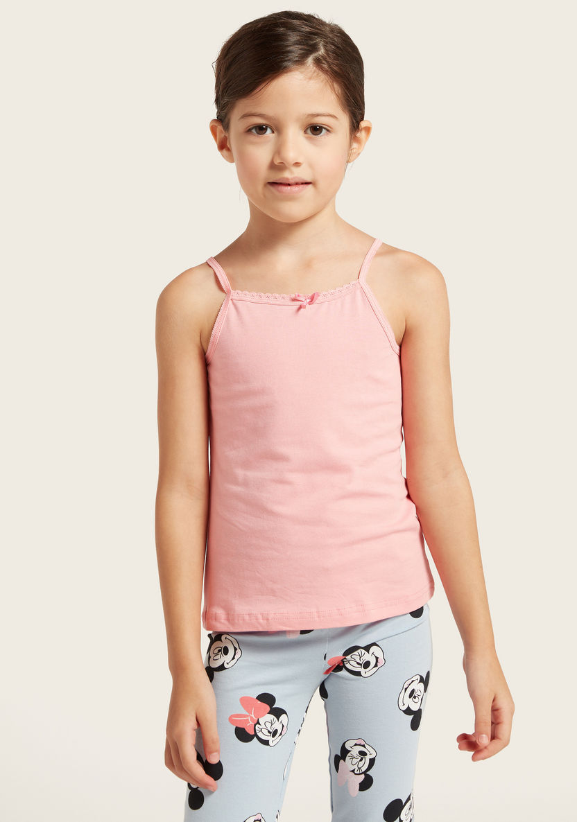 Juniors Solid Vest with Lace and Bow Detail-Vests-image-6