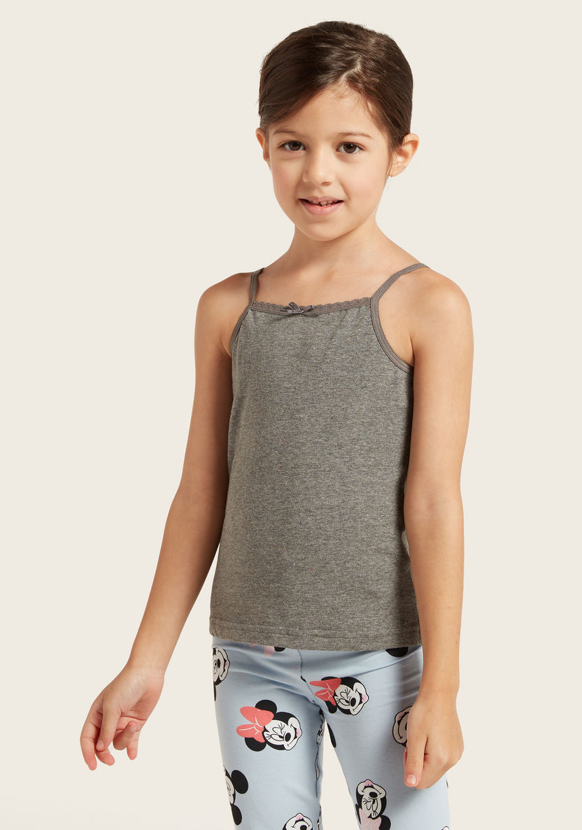 Juniors Solid Vest with Lace and Bow Detail-Vests-image-7
