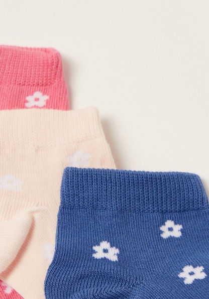 Juniors Floral Print Socks - Set of 3