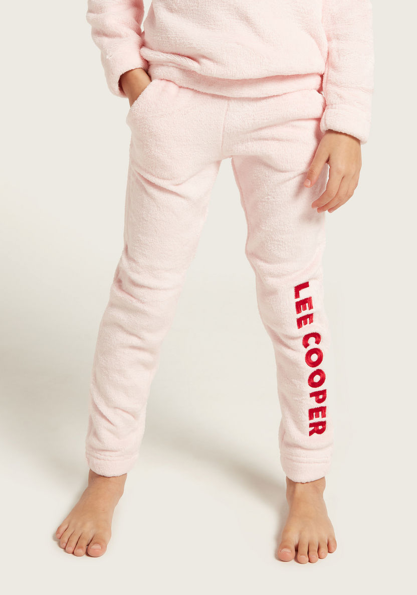 Lee Cooper Embroidered Hooded T-shirt and Pyjamas Set-Nightwear-image-3