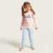 Barbie Print T-shirt and All-Over Printed Pyjamas Set-Pyjama Sets-thumbnail-0