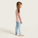 Barbie Print T-shirt and All-Over Printed Pyjamas Set-Pyjama Sets-thumbnail-4