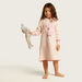 Barbie Print Night Dress with Long Sleeves and Hood-Nightwear-thumbnail-0