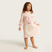 Barbie Print Night Dress with Long Sleeves and Hood-Nightwear-thumbnail-1