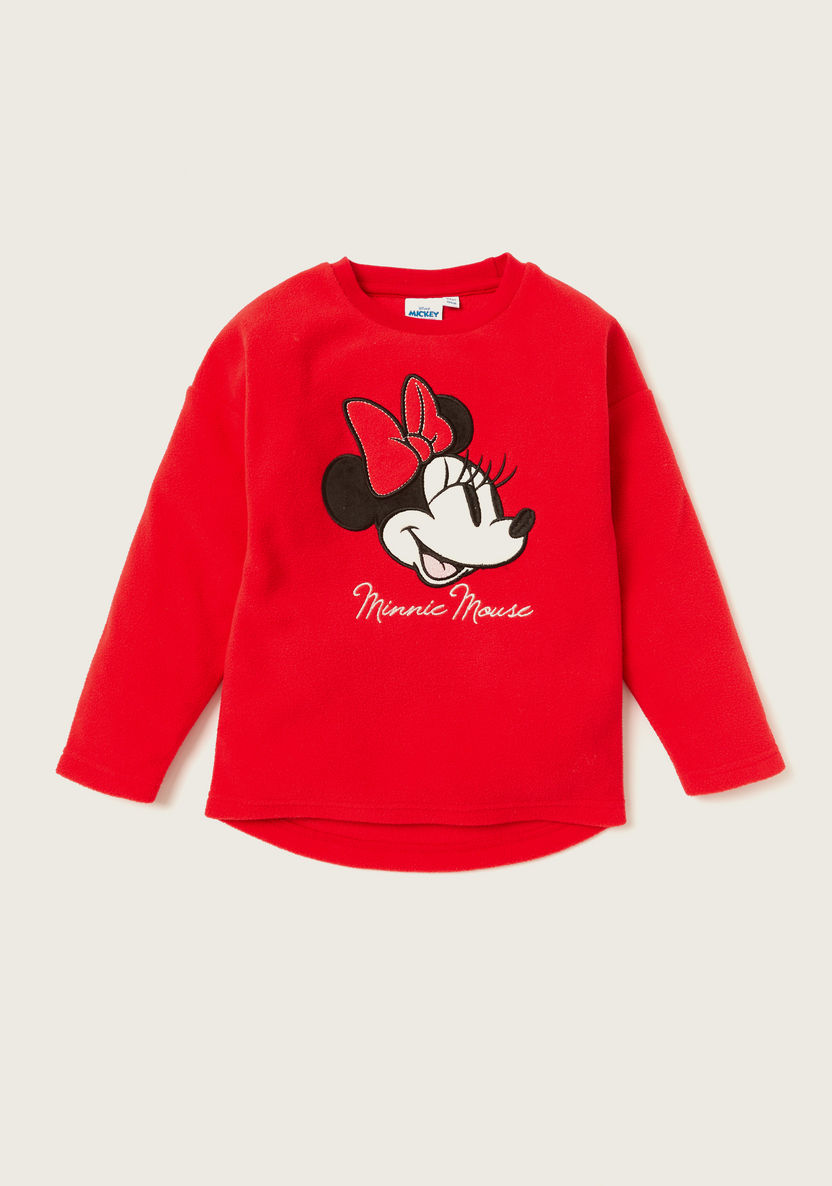 Disney Minnie Mouse Print T-shirt and All-Over Printed Pyjamas Set-Nightwear-image-1