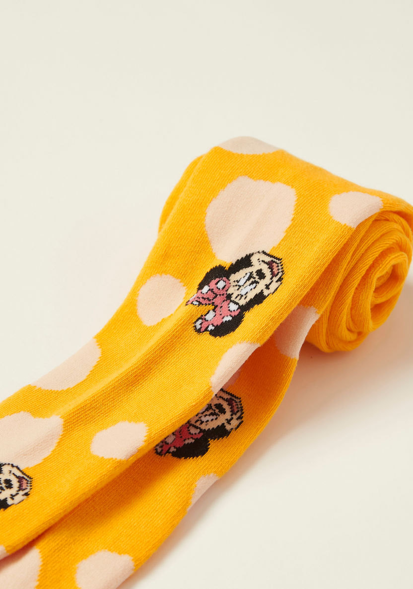 Disney Minnie Mouse Print Tights with Elasticated Waist-Socks-image-1