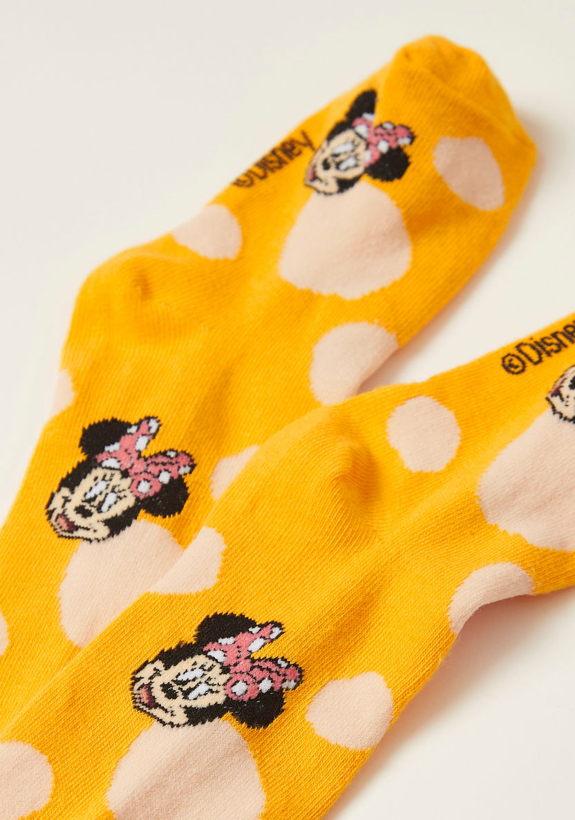 Disney Minnie Mouse Print Tights with Elasticated Waist-Socks-image-2