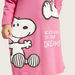 Snoopy Print Night Dress with Long Sleeves-Pyjama Sets-thumbnail-1