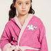 Juniors Unicorn Print Bathrobe with Long Sleeves and Pockets-Towels and Flannels-thumbnail-2