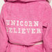 Juniors Unicorn Print Bathrobe with Long Sleeves and Pockets-Towels and Flannels-thumbnail-3
