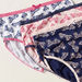 Barbie Print Briefs with Elasticated Waistband and Bow Detail - Set of 3-Panties-thumbnail-3