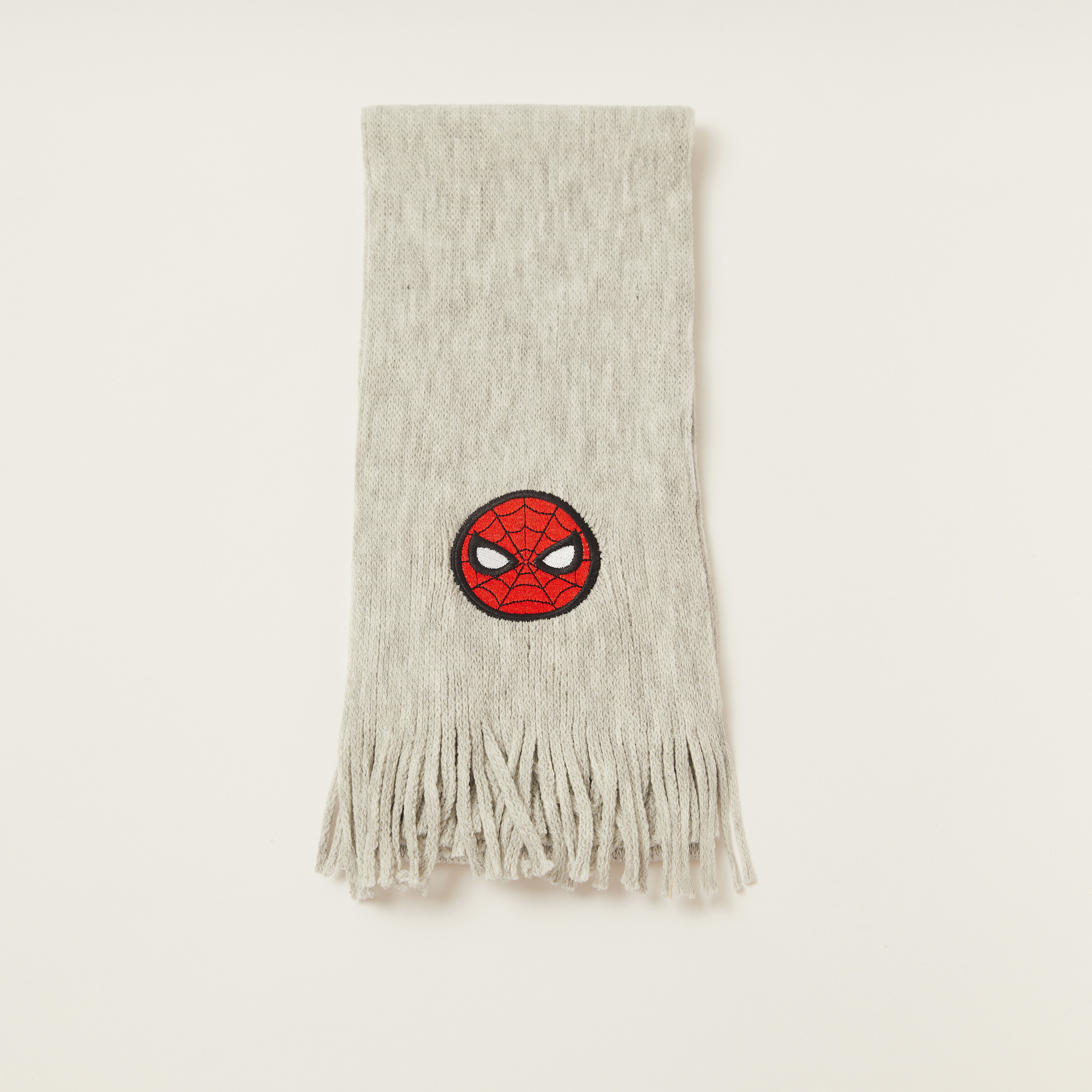 Spider-Man Embroidered Scarf with Fringes-baby-boys-accessories-scarves-image-2