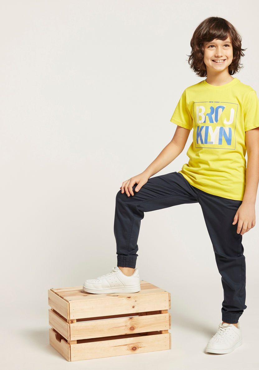 Juniors Solid Pants with Pockets and Drawstring Closure-Joggers-image-0