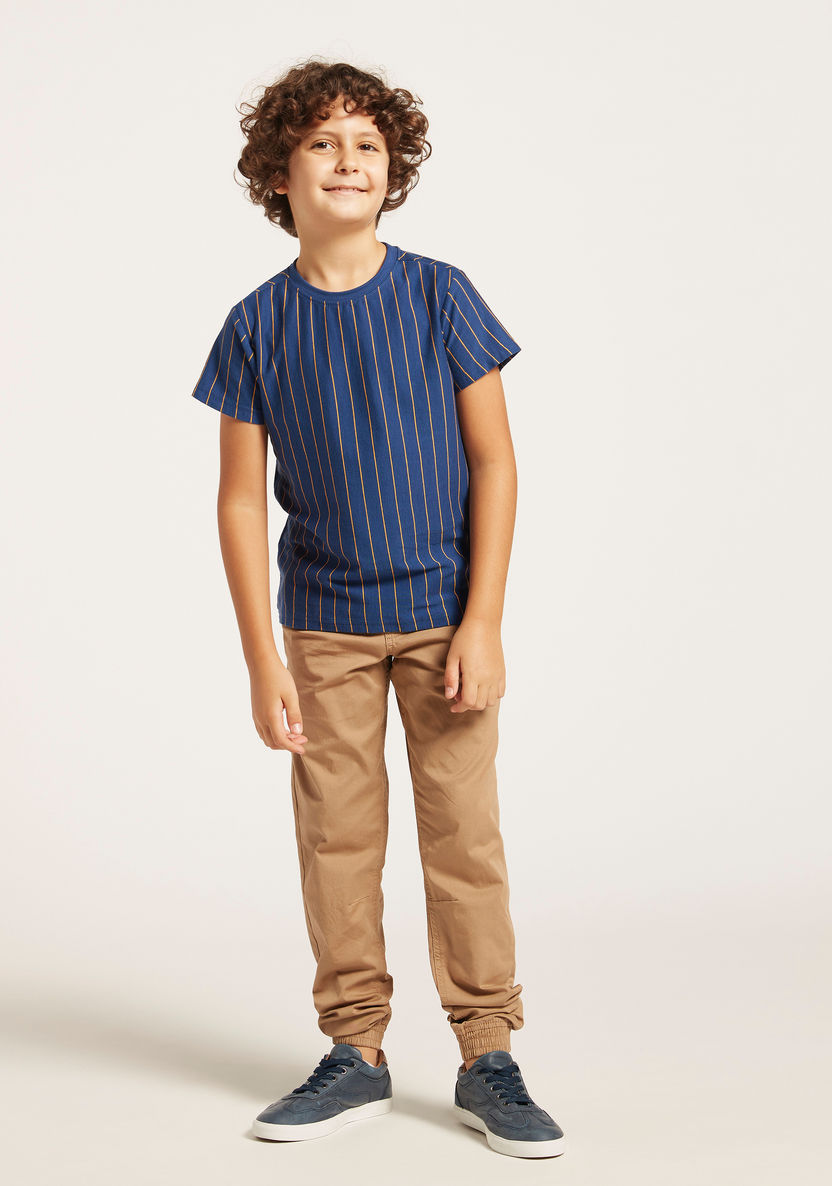 Juniors Solid Pants with Pockets and Drawstring Closure-Joggers-image-0