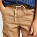 Juniors Solid Pants with Pockets and Drawstring Closure-Joggers-thumbnailMobile-2