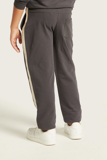 Juniors Solid Pants with Elasticated Waistband and Pockets