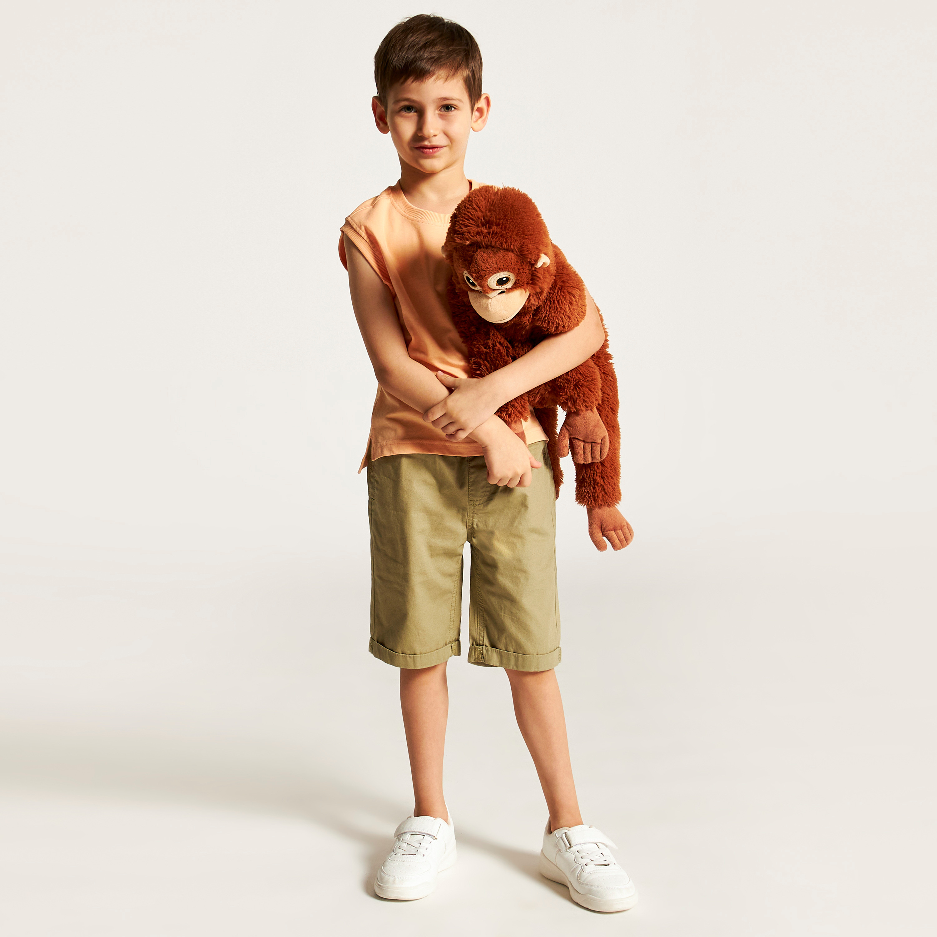 Juniors Solid Shorts with Pockets and Drawstring Closure-boys-clothing-bottoms-shorts-image-1
