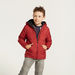 Juniors Puff Detail Jacket with Hood and Long Sleeves-Coats and Jackets-thumbnail-1