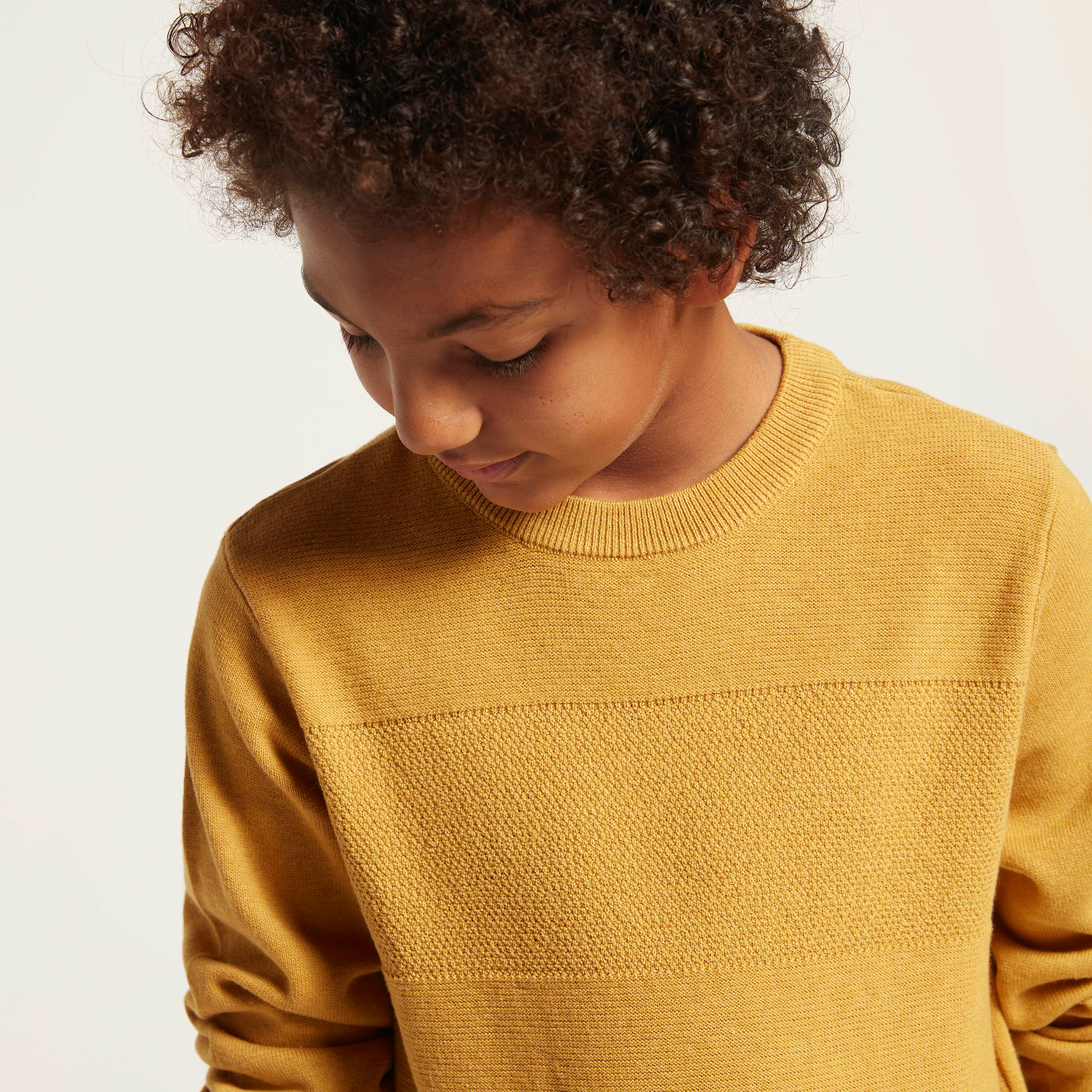 بلوفر سادة بأكمام طويلة من جونيورز-boys-clothing-jumpersandcardigans-image-3