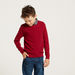 Juniors Textured Pullover with Long Sleeves-Sweaters and Cardigans-thumbnail-1