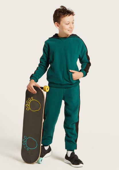 Juniors Textured Sweatshirt with Jog Pants