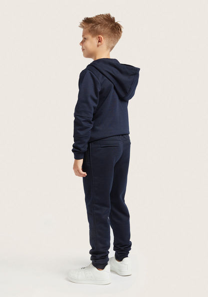 Juniors Solid Jacket and Full-Length Jog Pants Set
