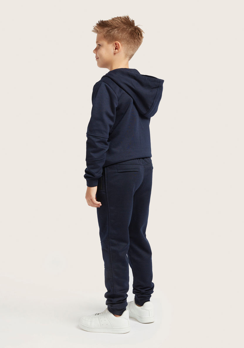 Juniors Solid Jacket and Full-Length Jog Pants Set-Clothes Sets-image-4