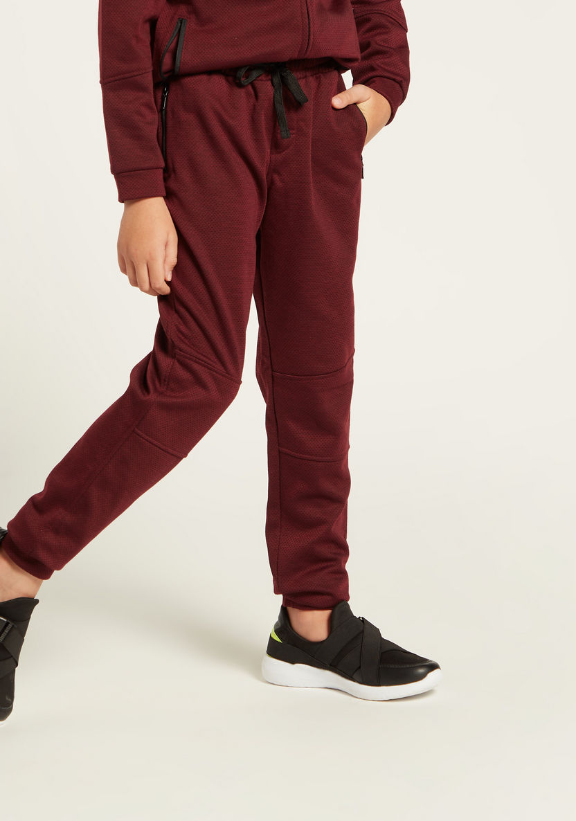 Juniors Solid Jacket and Full-Length Jog Pants Set-Clothes Sets-image-3