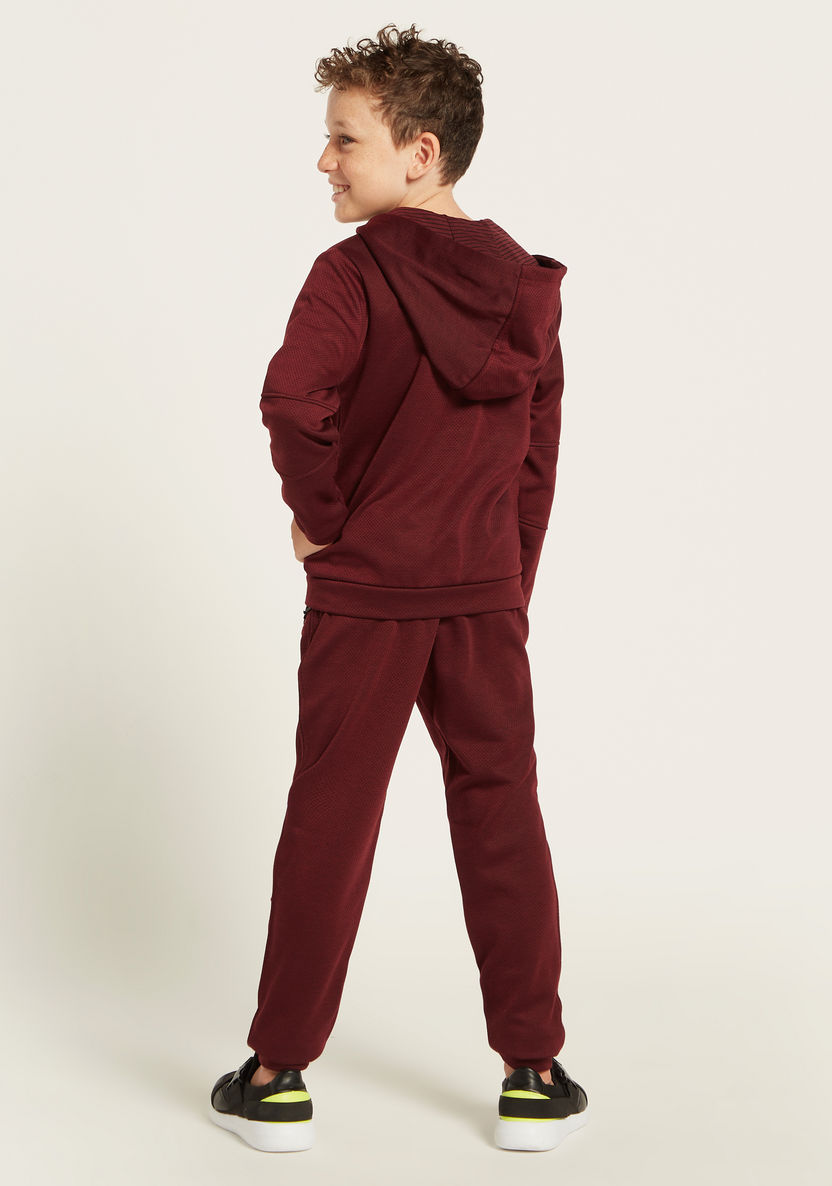 Juniors Solid Jacket and Full-Length Jog Pants Set-Clothes Sets-image-5
