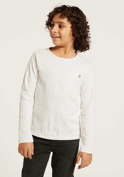 Eligo Solid T-shirt with Long Sleeves