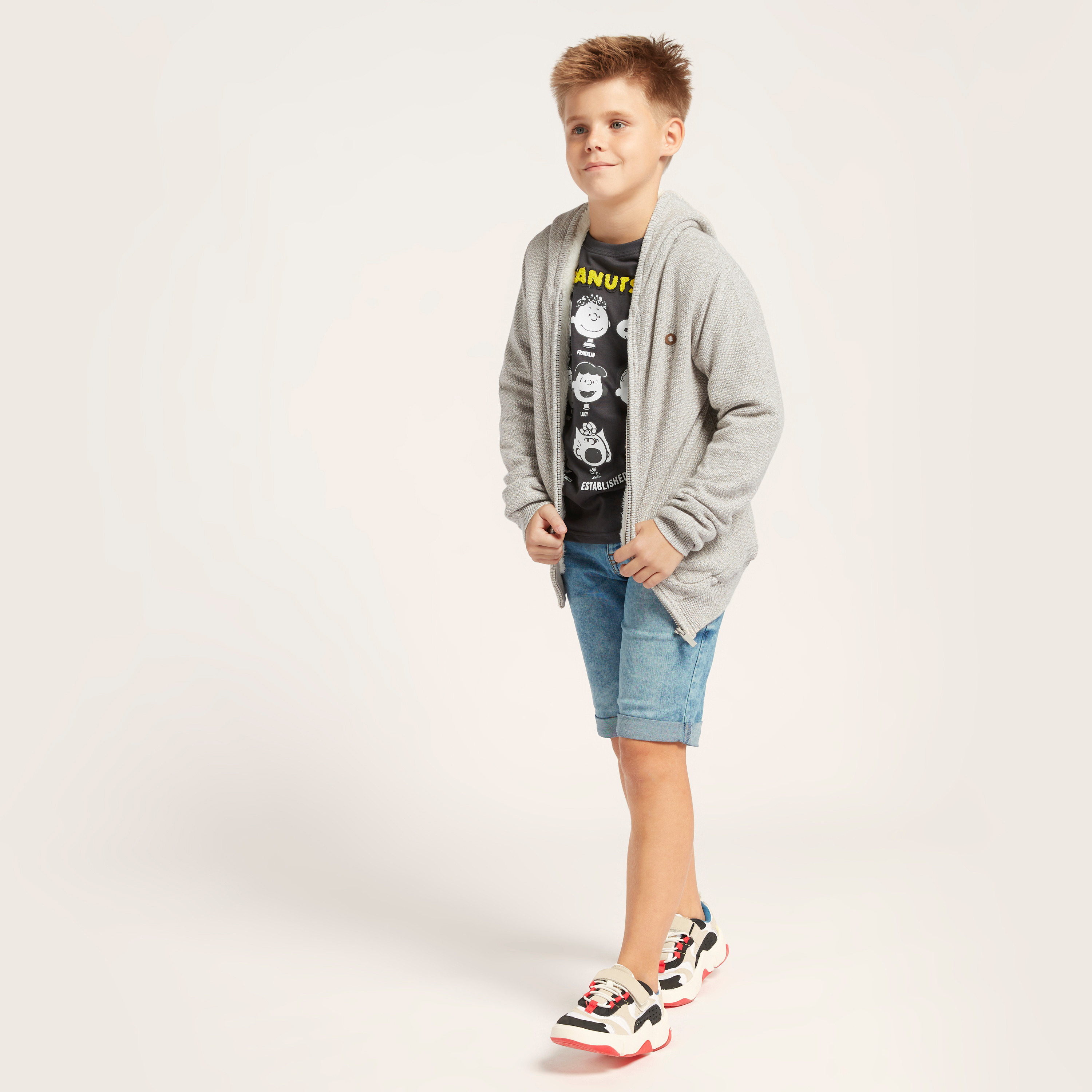 كارديجان بارز الملمس بقبعة وأكمام طويلة وجيوب-boys-clothing-jumpersandcardigans-image-1