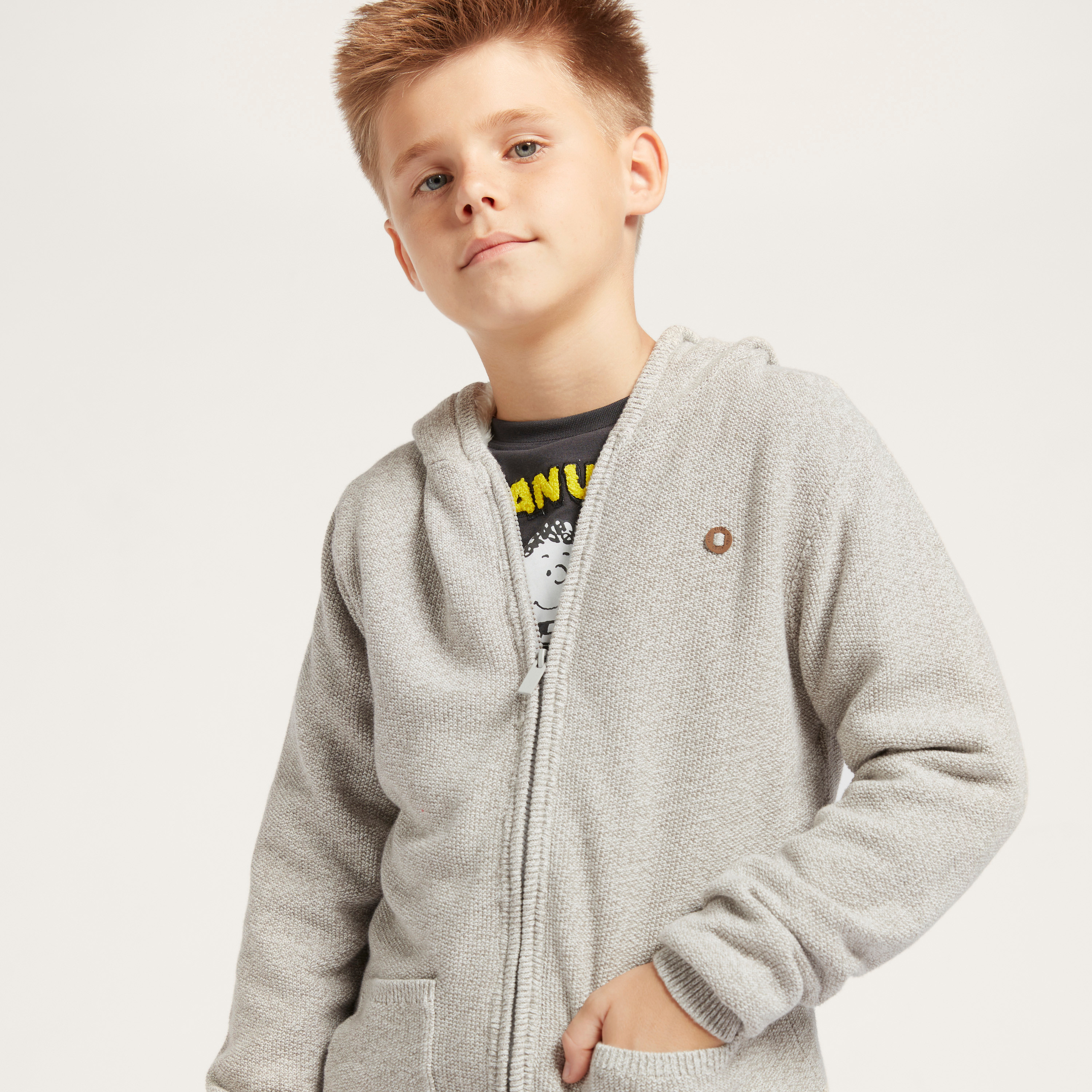 كارديجان بارز الملمس بقبعة وأكمام طويلة وجيوب-boys-clothing-jumpersandcardigans-image-3