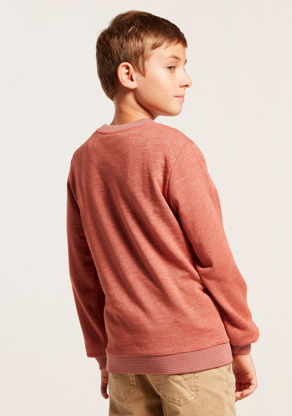Textured Pullover with Long Sleeves