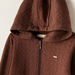 Textured Zip Through Hoodie with Long Sleeves-Sweaters and Cardigans-thumbnail-2