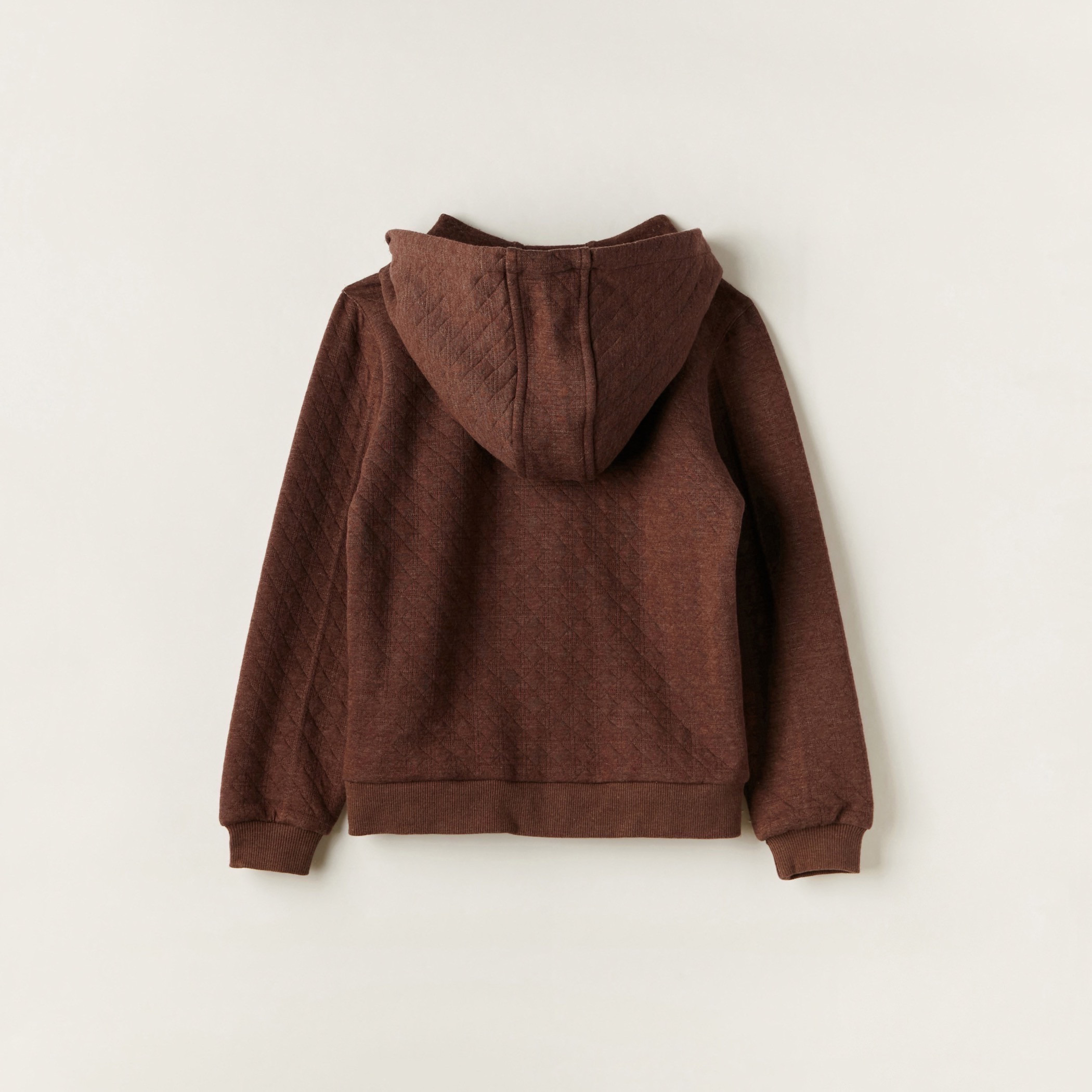 Eligo Textured Zip Through Hoodie with Long Sleeves-boys-clothing-jumpersandcardigans-image-4