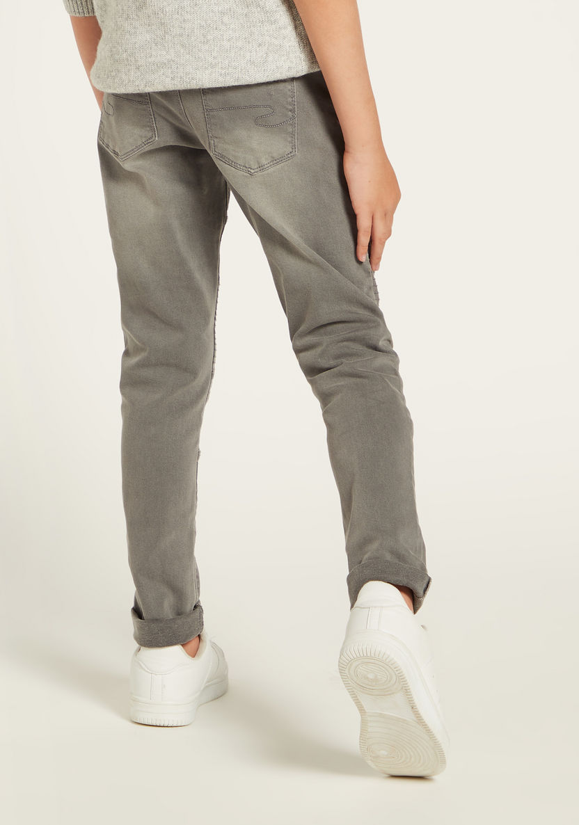 Lee Cooper Full Length Jeans with Pockets and Zip Closure-Joggers-image-3