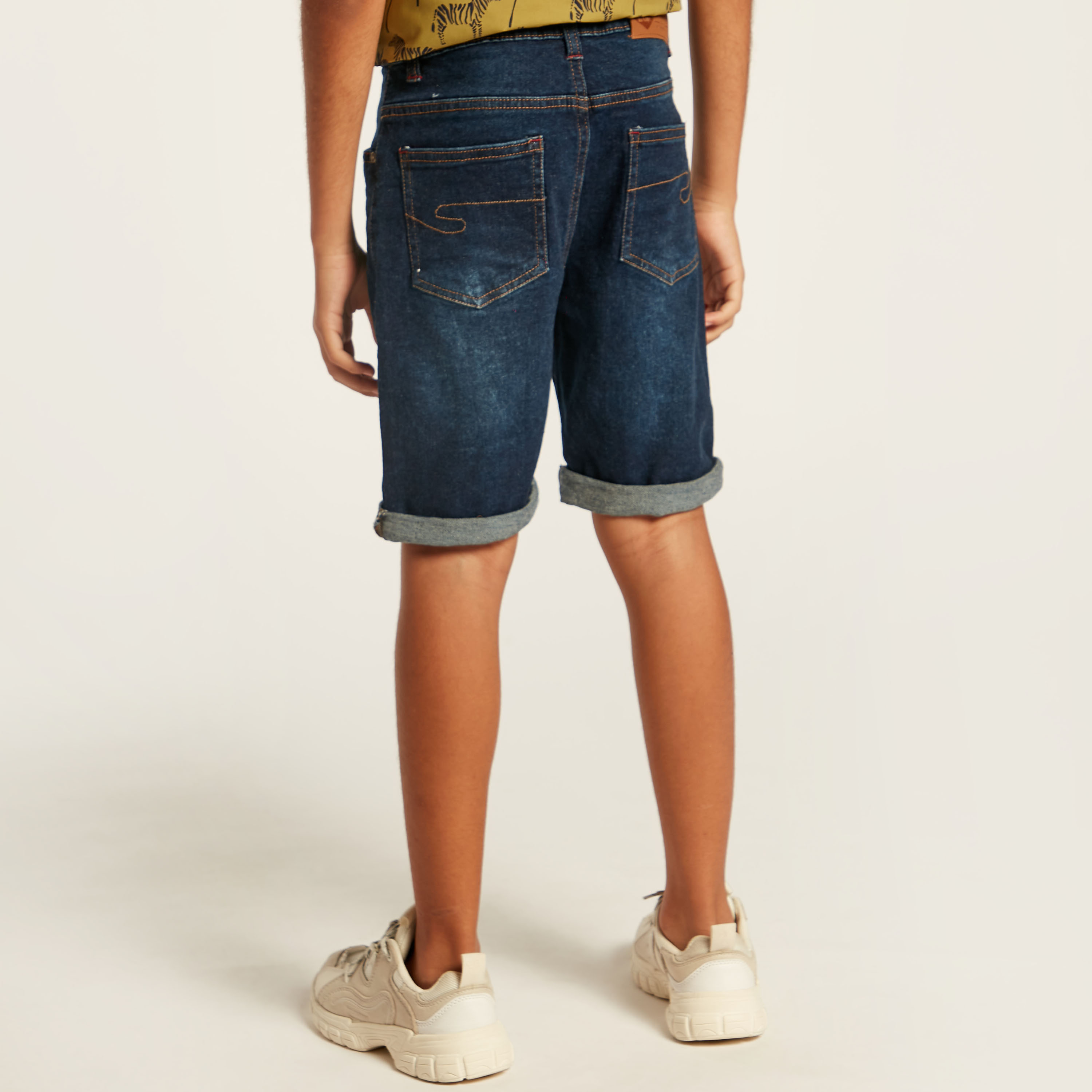 Lee Cooper Regular Fit Denim Shorts-boys-clothing-bottoms-shorts-image-4