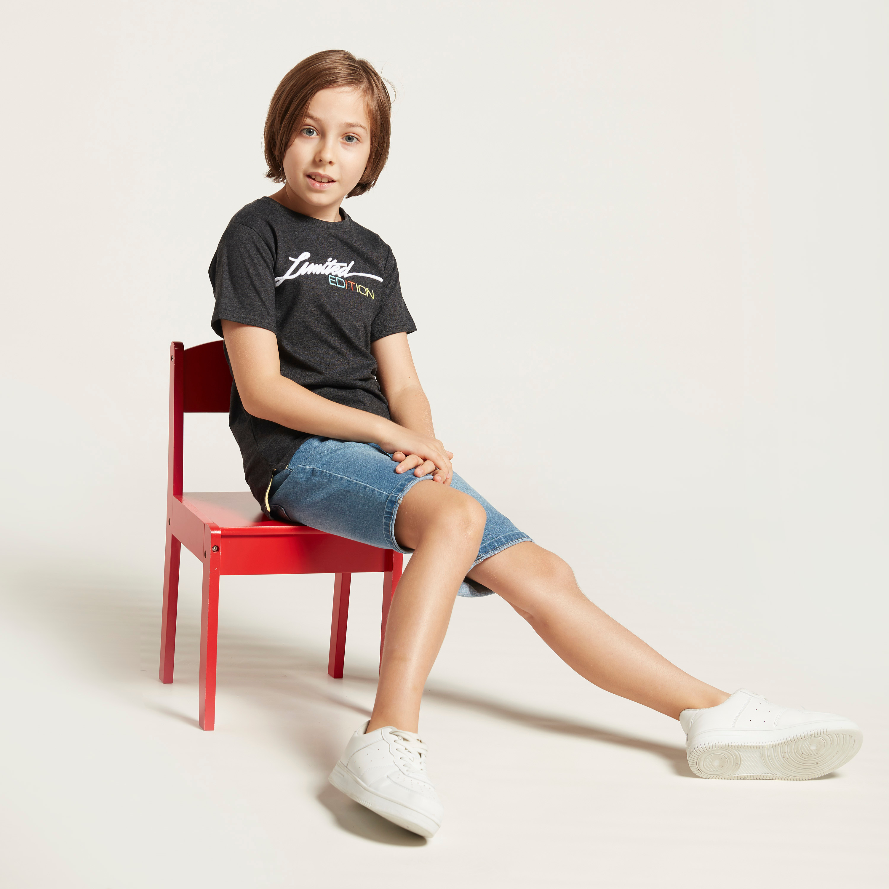 شورت دنيم بقصّة عادية من لي كوبر-boys-clothing-bottoms-shorts-image-2