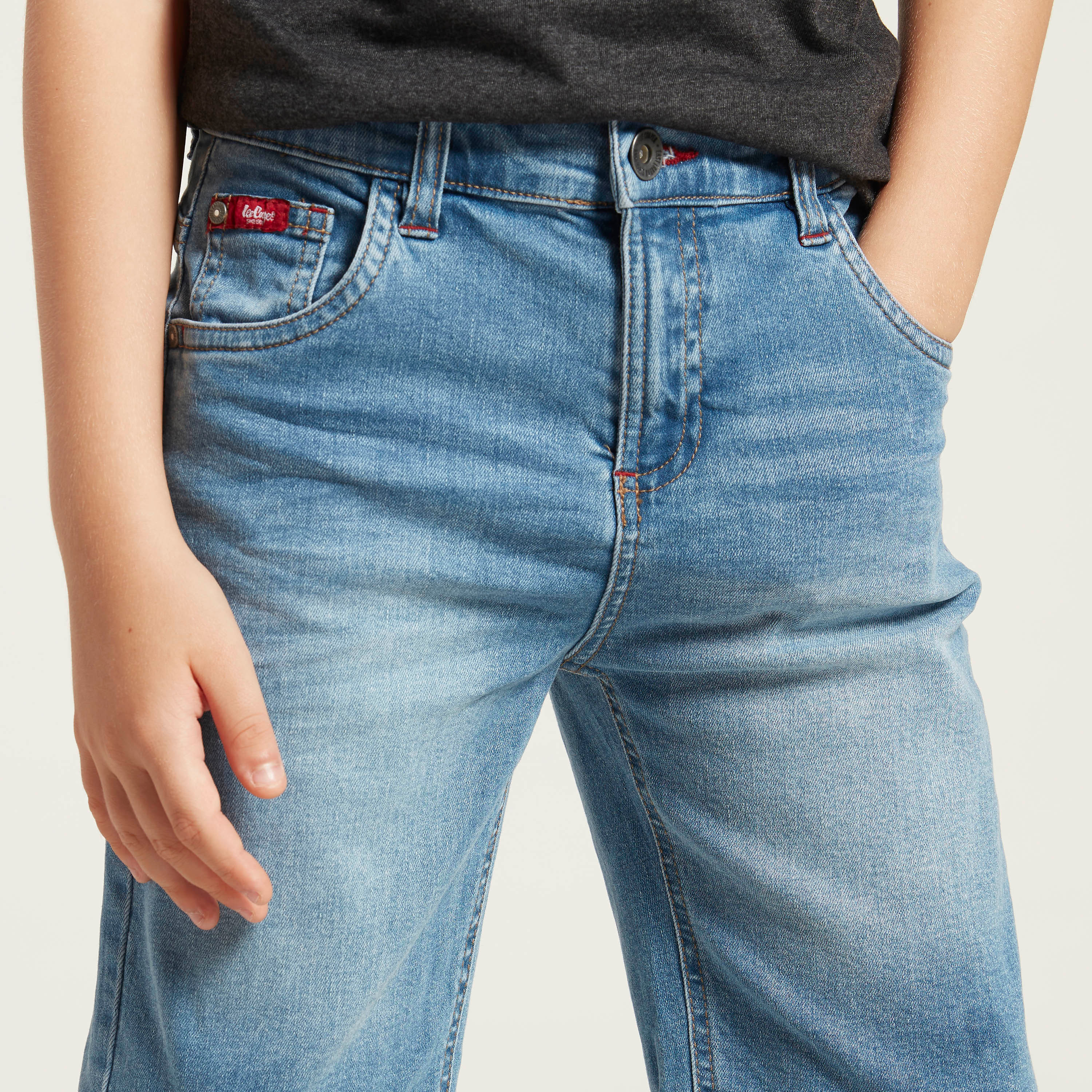 شورت دنيم بقصّة عادية من لي كوبر-boys-clothing-bottoms-shorts-image-3