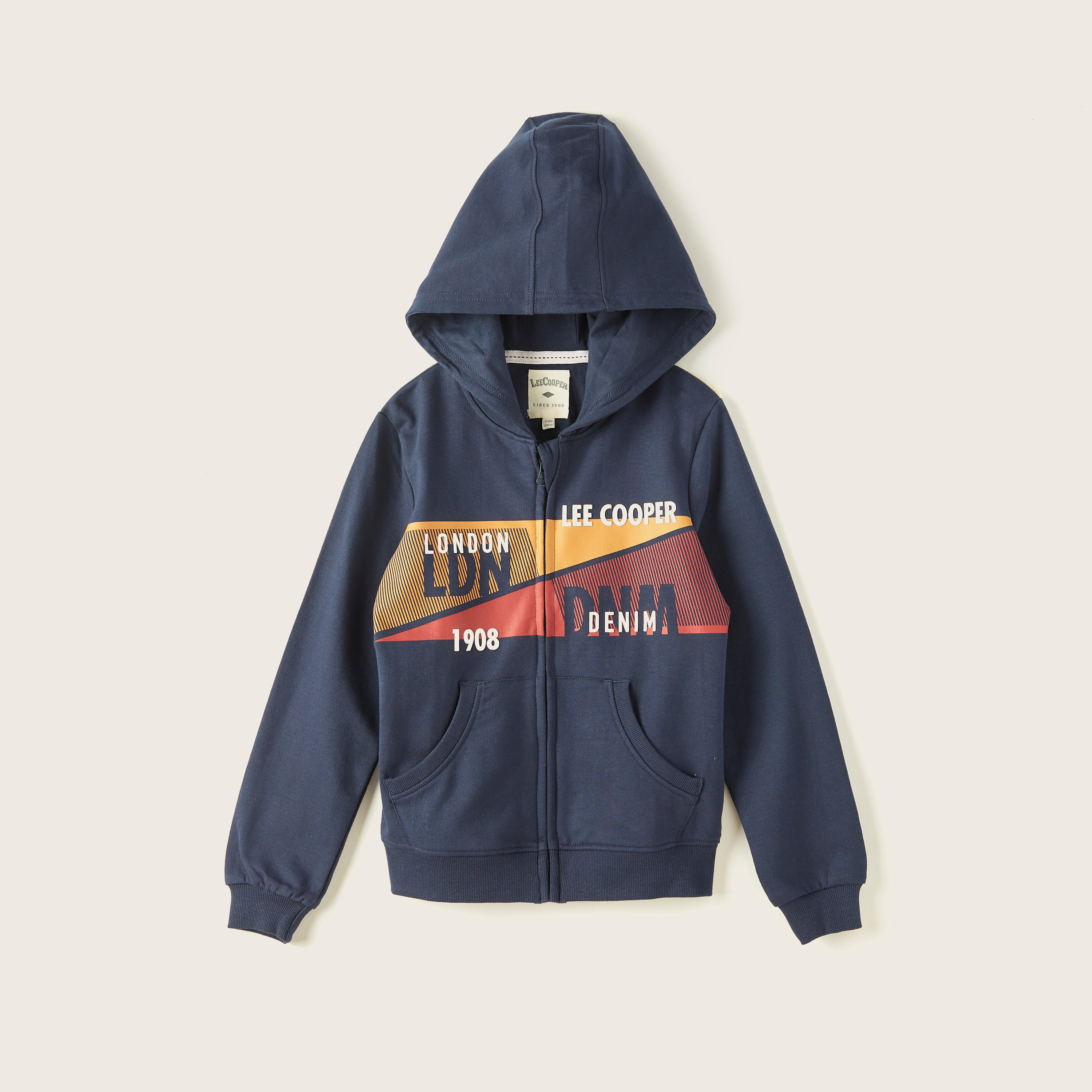 Lee cooper print hooded jacket sale