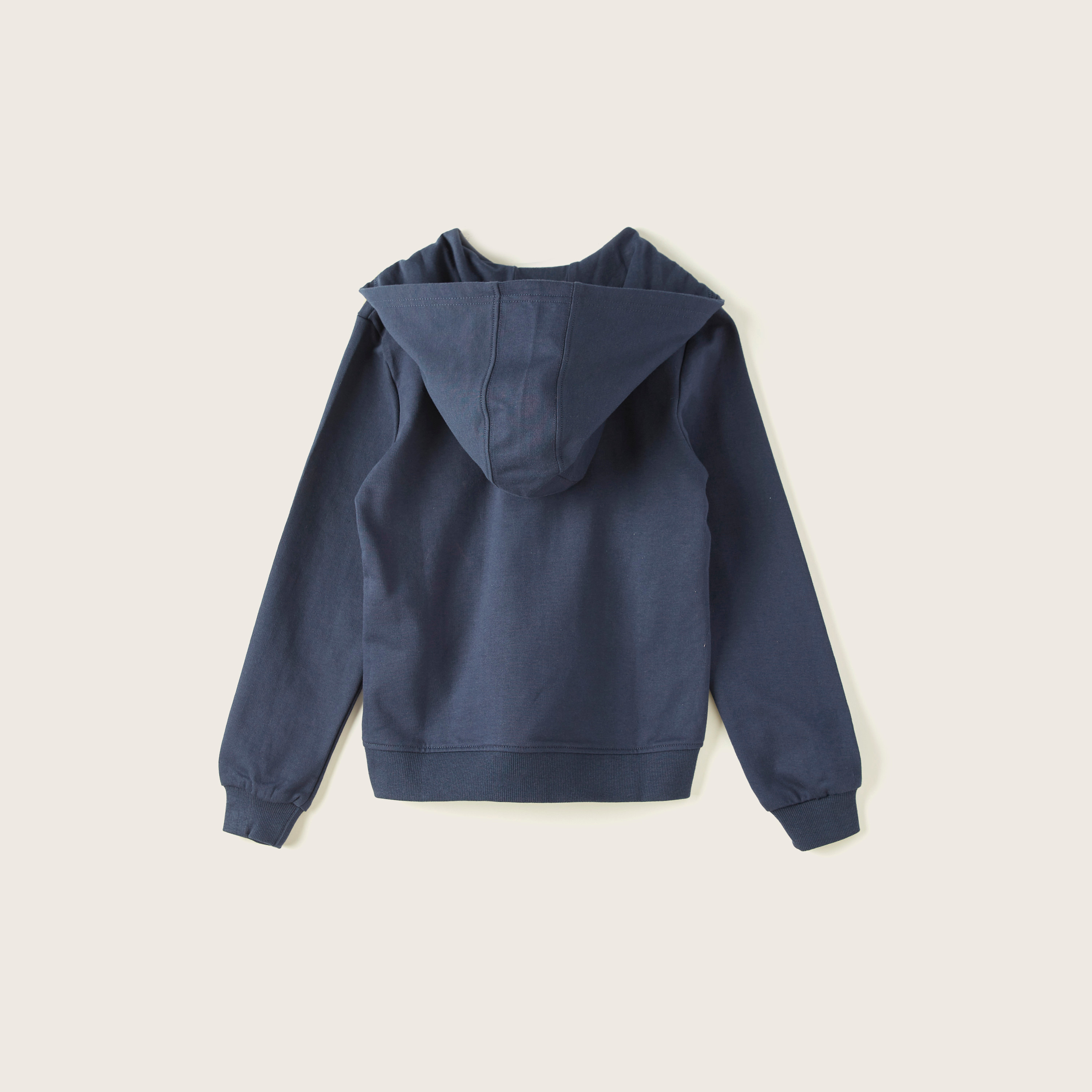 Lee Cooper Graphic Print Hooded Sweatshirt with Long Sleeves and Pockets-boys-clothing-winterwear-sweatshirts-image-4