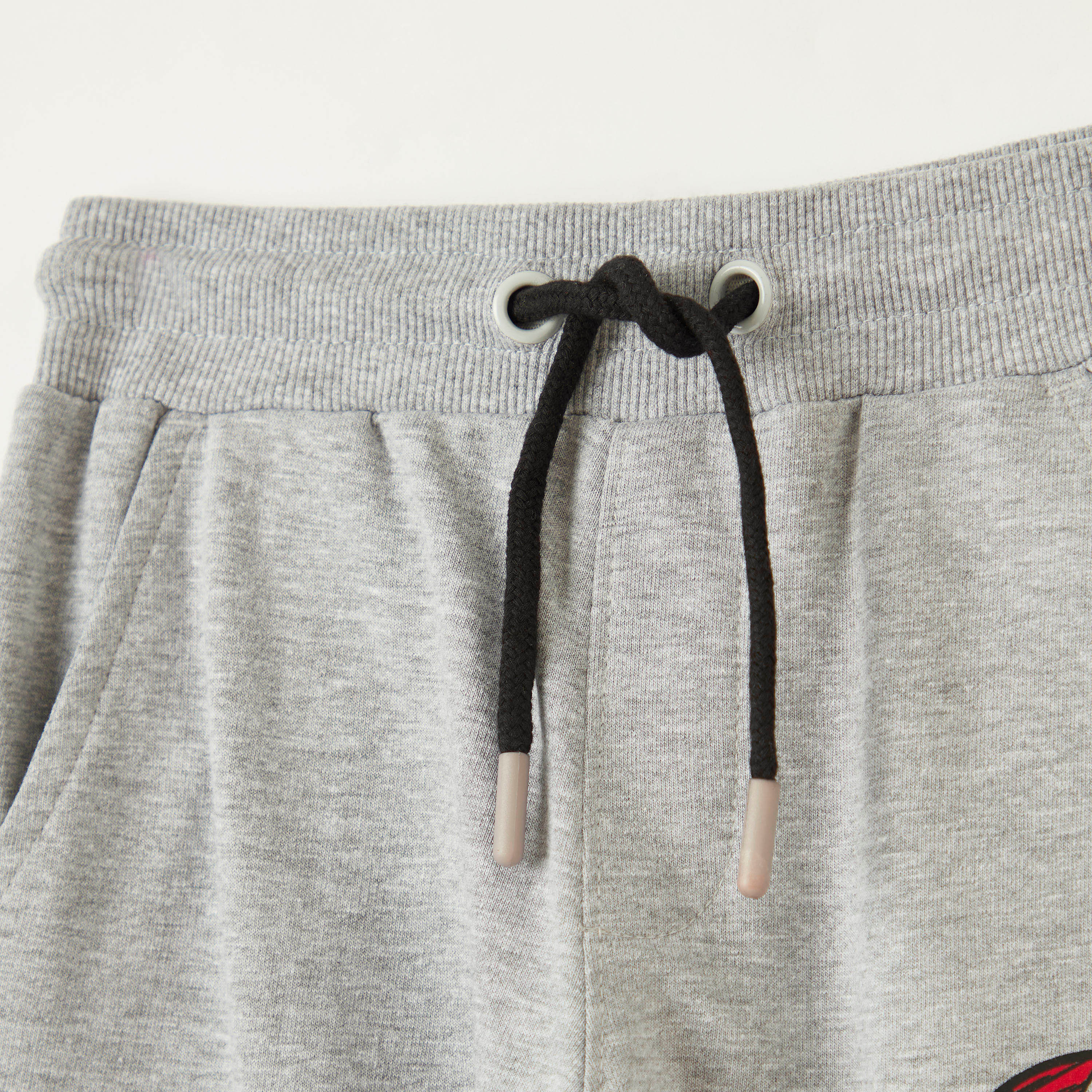 Batman Print Joggers with Elasticated Drawstring Closure-boys-clothing-bottoms-joggersandtrackpants-image-2